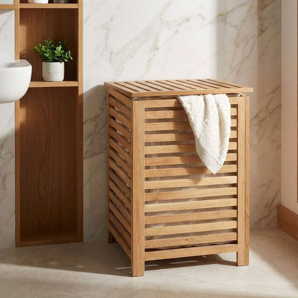 Wenko Norway Solid Walnut Laundry Chest
