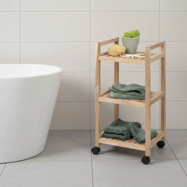 Wenko Acina Laundry/Kitchen 3-tier Rolling Trolley