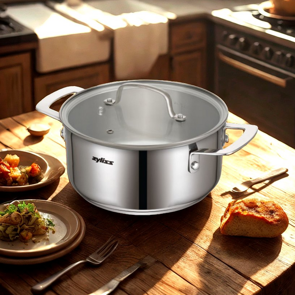 Zyliss 2.8L Stainless Steel Casserole Pot – High-Quality Induction Base Pan
