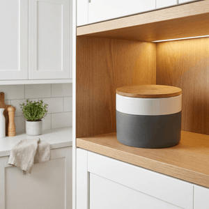 Malta storage box 0.75 l Ceramic box, color-blocking design by Wenko.de