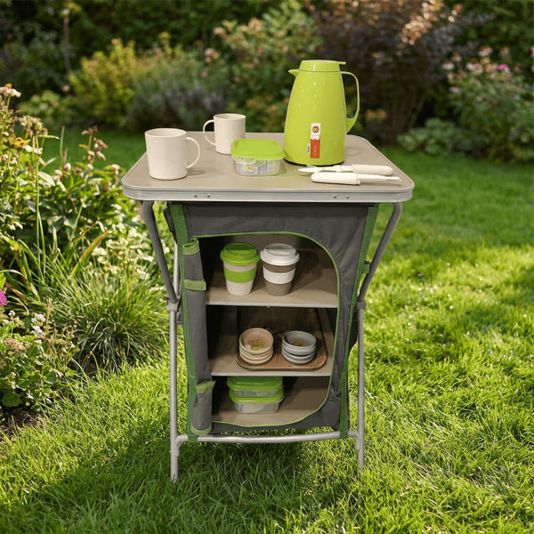 Crivit Camping Shelf with Modular Interior Storage Space