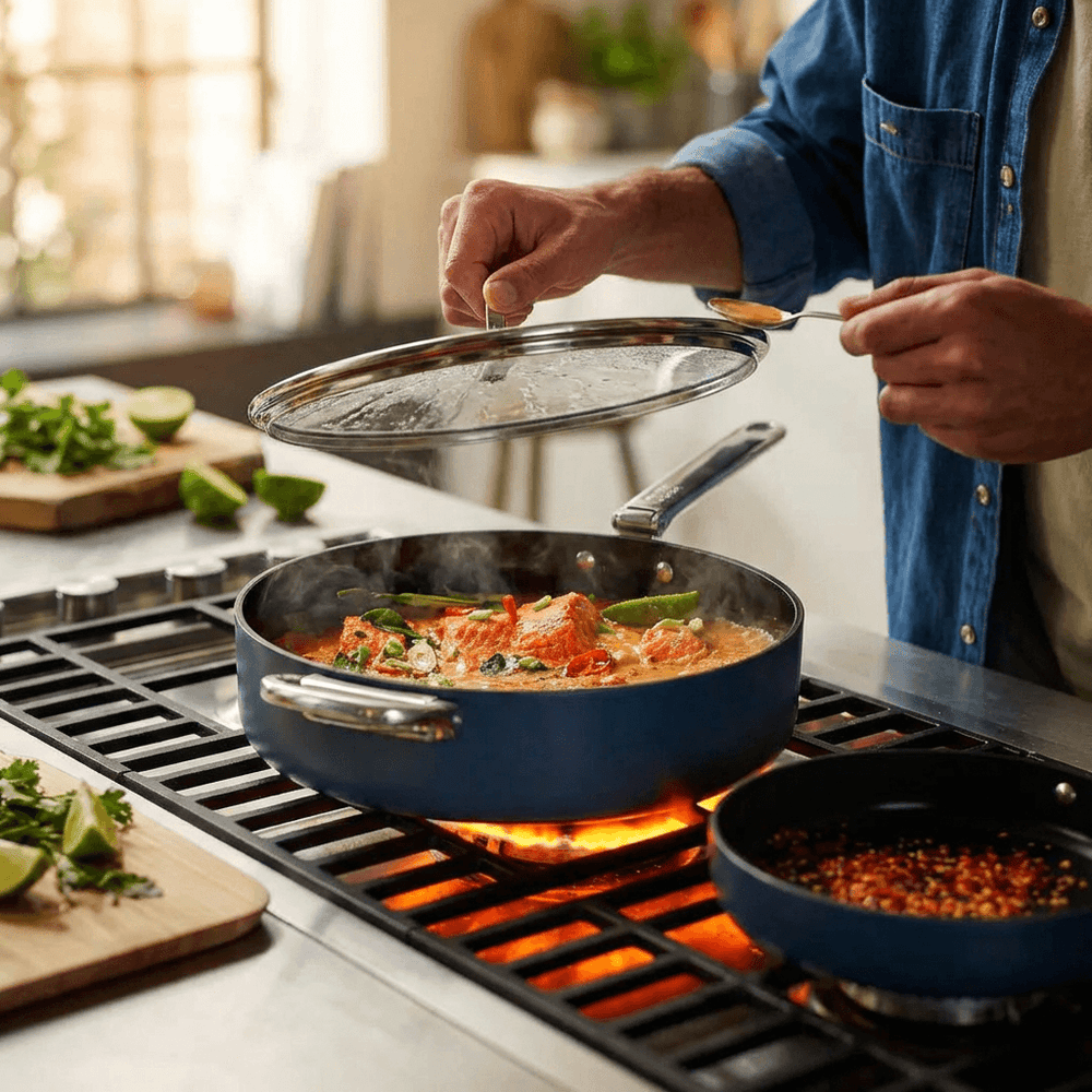 Joseph Joseph   Midnight Blue Non-Stick Frying Pan