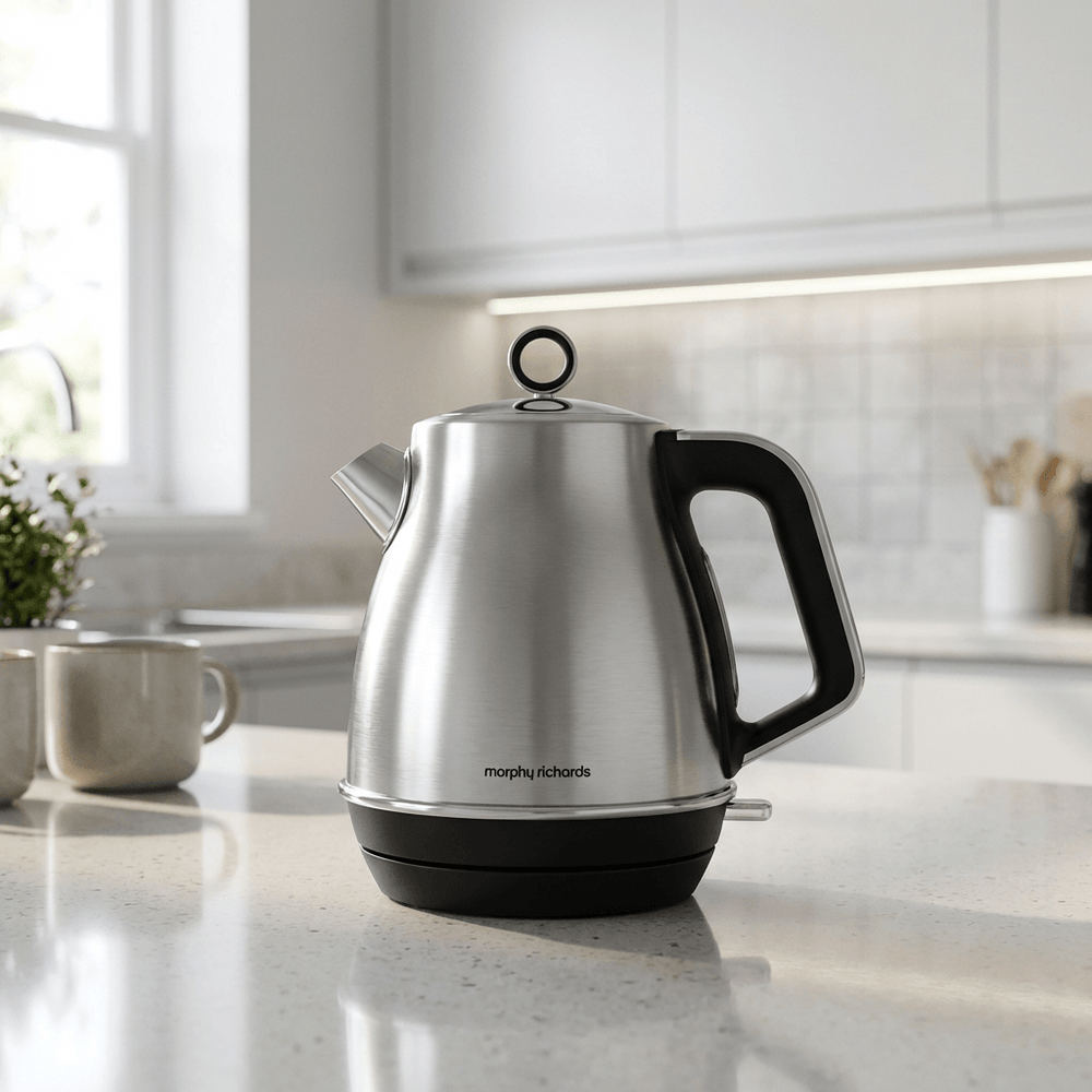 Morphy Richards Evoke Kettle – Brushed Stainless Steel, 1.5L