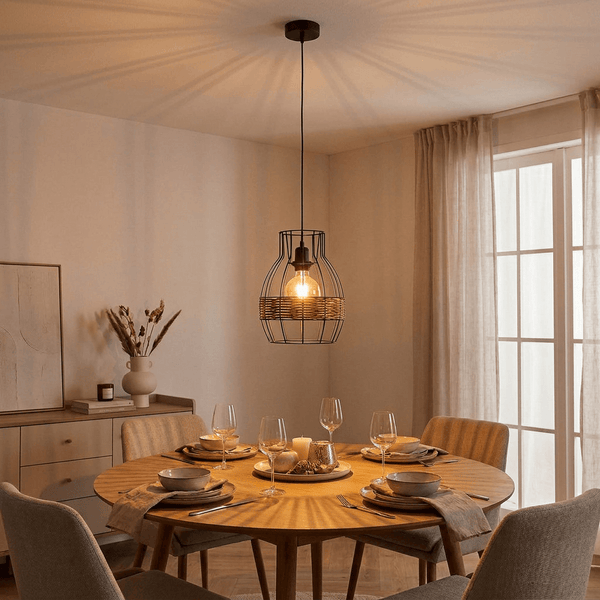 Nino KIMO Pendant Lamp with Rattan