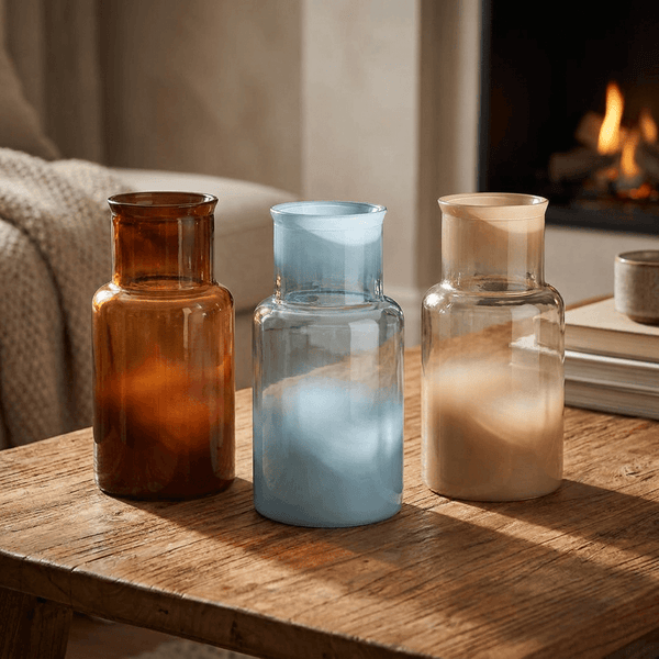 Mica Gracia Vase in Blue, Brown or  Beige