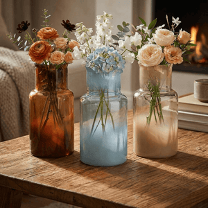Mica Gracia Vase in Blue, Brown or  Beige