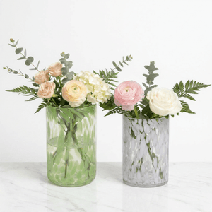 Mica Handmade Vase in Green or White