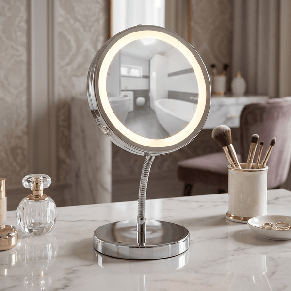 Wenko Brolo LED Cosmetic Standing Mirror