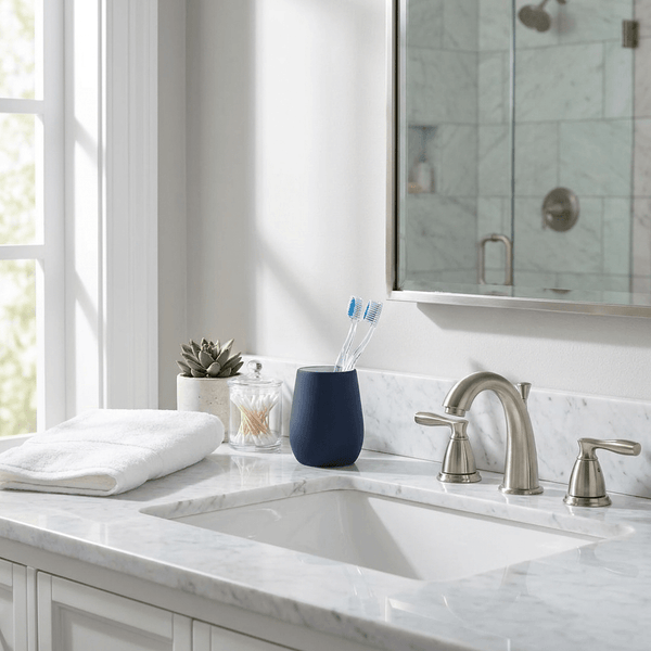 Wenko Ceramic Toothbrush Mug Sydney Blue