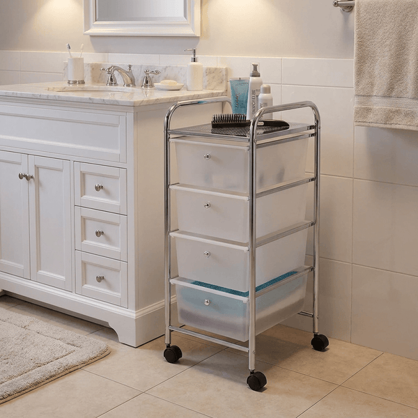 Wenko Household and Bathroom Trolley "MESSINA"