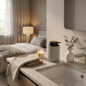 Wenko Ceramic soap dispenser Belluno, grey