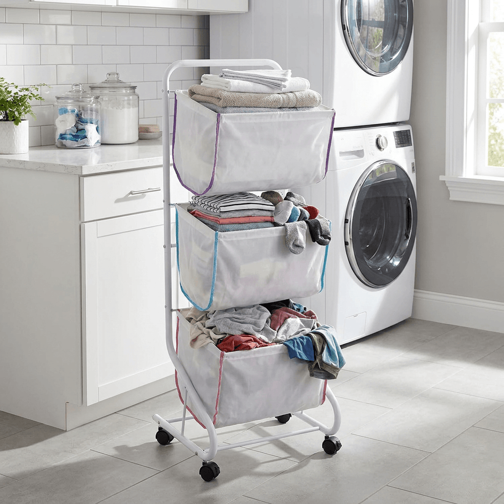 Wenko Escala Laundry With 3 Baskets
