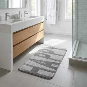 Wenko Memory Foam 'Happy' Bath Mat in Mouse Gray