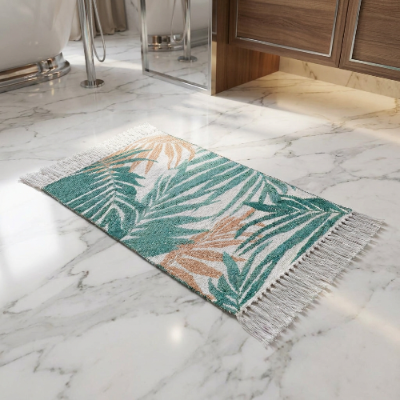 Wenko Suva Palm Leaf Print Bath Mat