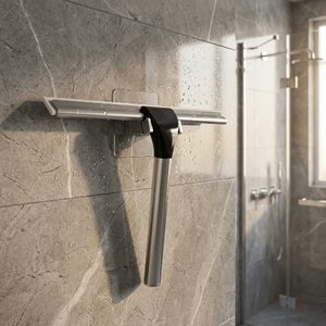 Wenko Turbo-Loc-stainless steel bath and shower squeegee Quadro