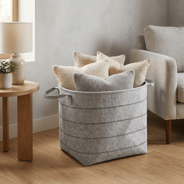 Wenko Felt storage basket Mod. Nella Grey, L