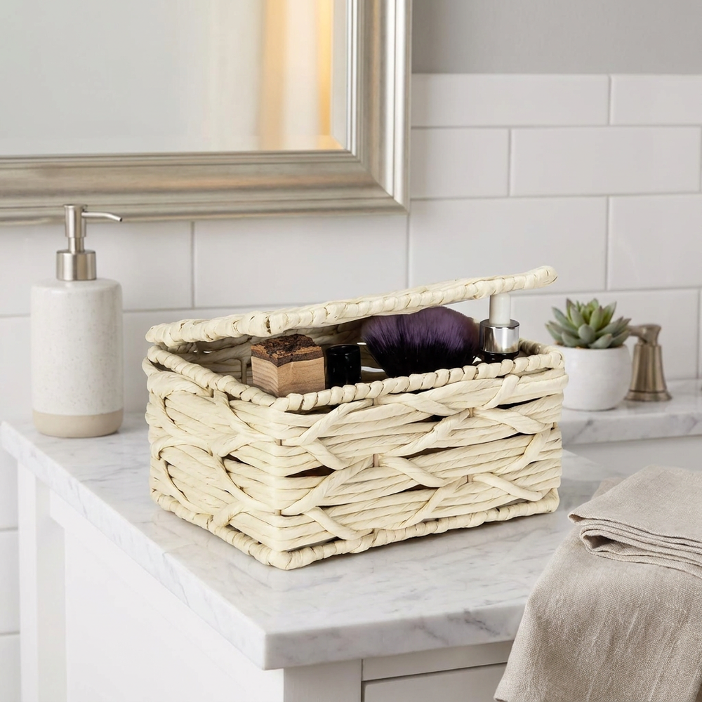 Wenko bath-box Vabriano with lid