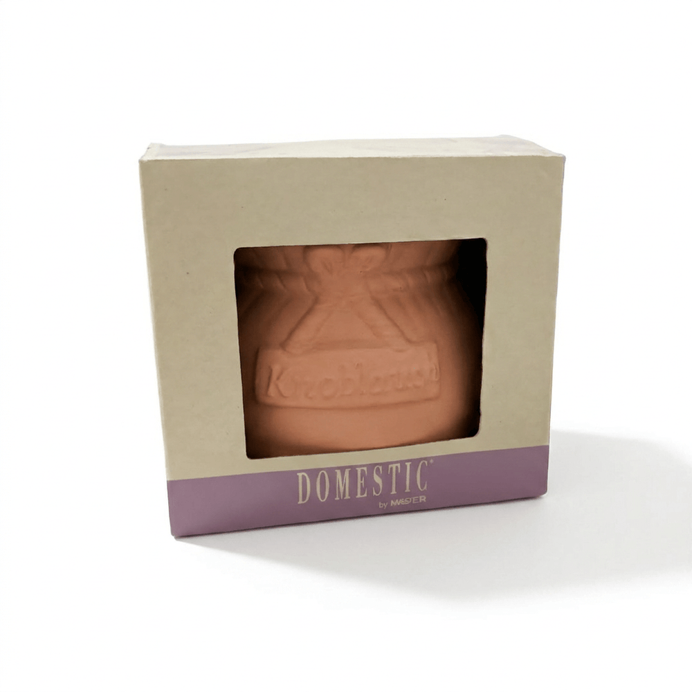 Terracotta Garlic Storage Pot with Lid