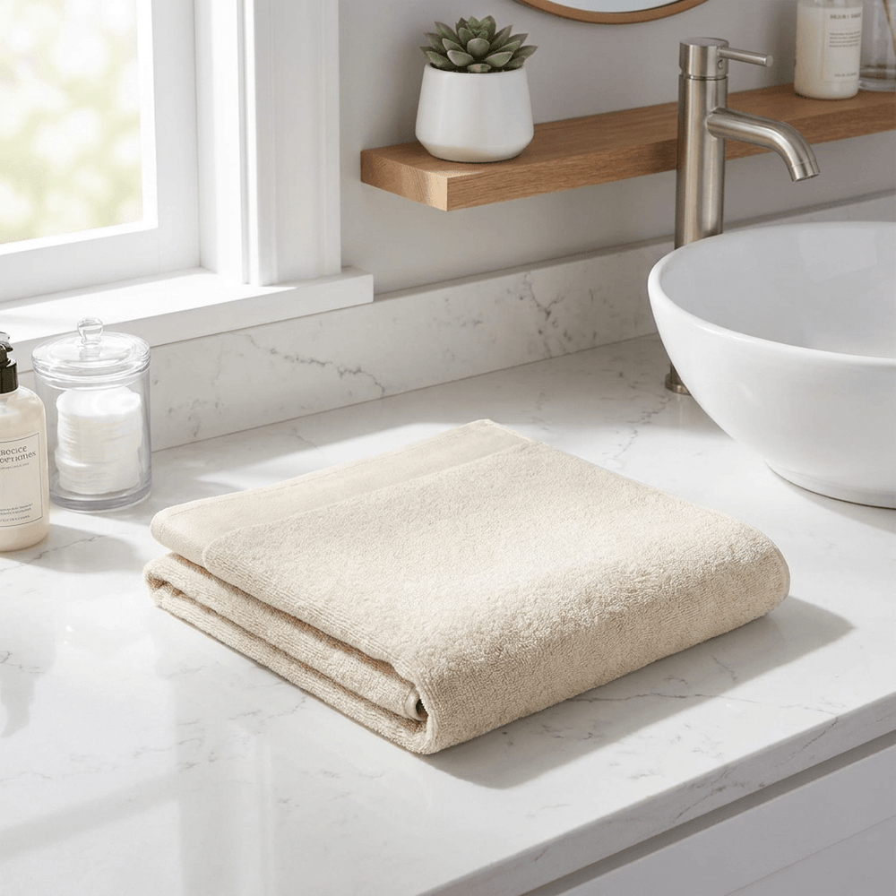 Blomus Ivory Hand Towel Set – Luxurious 2-Piece Cotton Set (50x100cm) for Modern Bathrooms