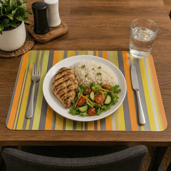 Modern Striped Dining Placemat
