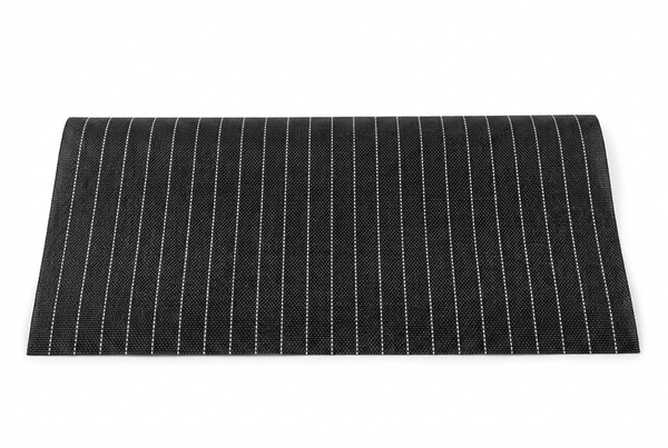 Black Pinstripe Placemat