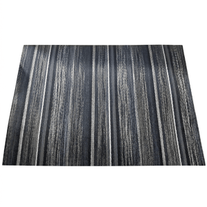 Black and Gray Striped Woven Placemat