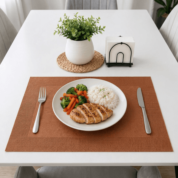Minimalist Brown Woven Placemat