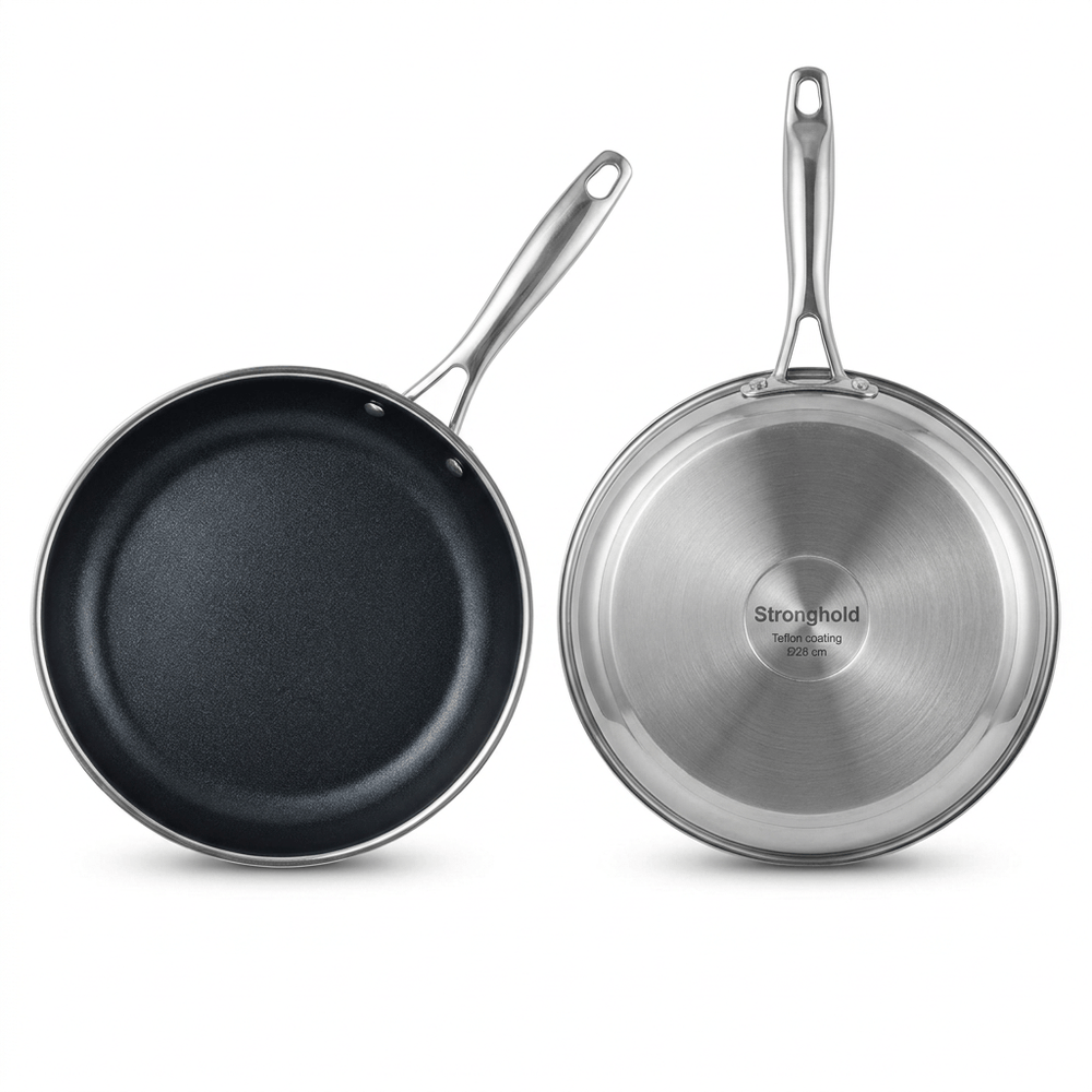 Stronghold Stainless Steel Nonstick Frying Pan 28 cm