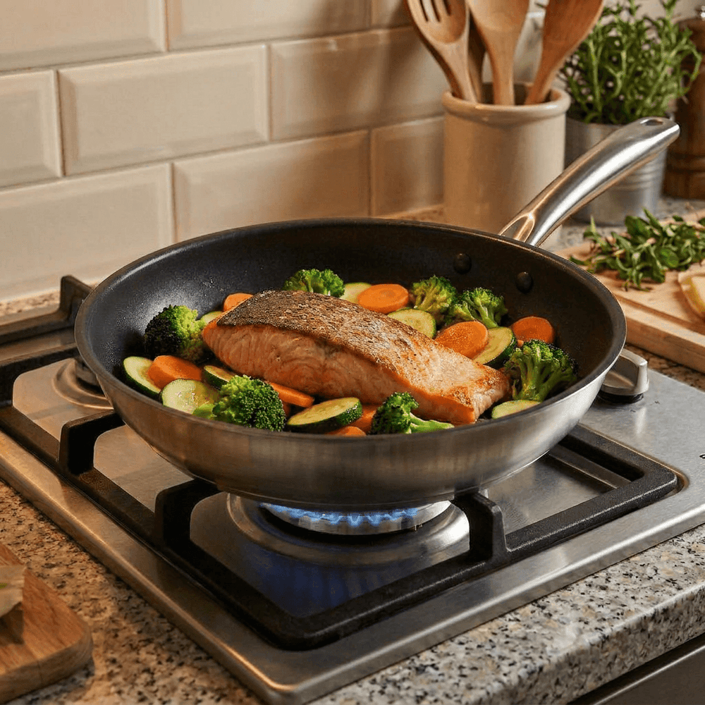 Stronghold Stainless Steel Nonstick Frying Pan 28 cm