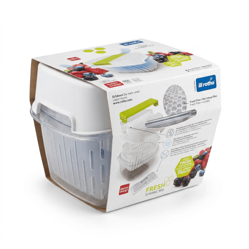 Rotho Fresh Food Storage Container 1.6 L with Fresh Filter System