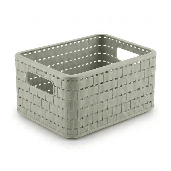 Rotho Rattan Look Storage Basket 28x18.5x12.6cm