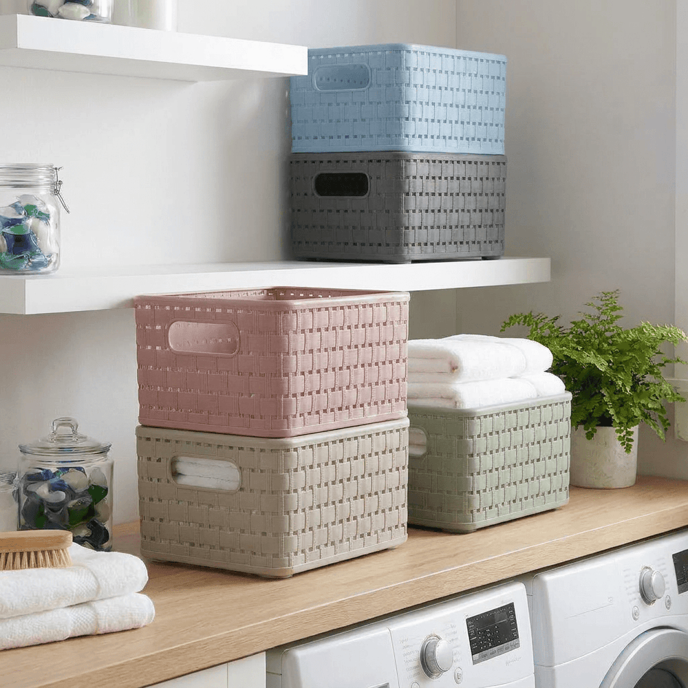 Rotho Rattan Look Storage Basket 28x18.5x12.6cm