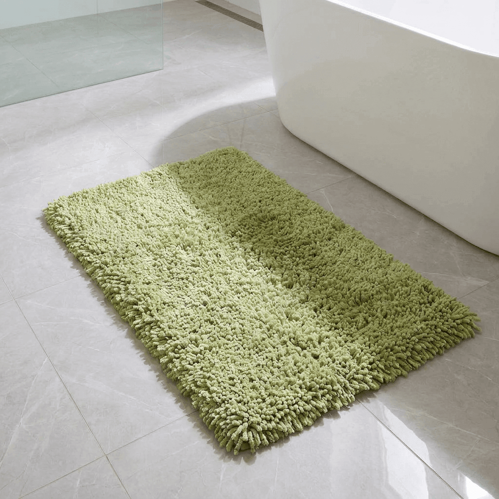 Spirella Green Microfiber Bath Mat 55x65 cm