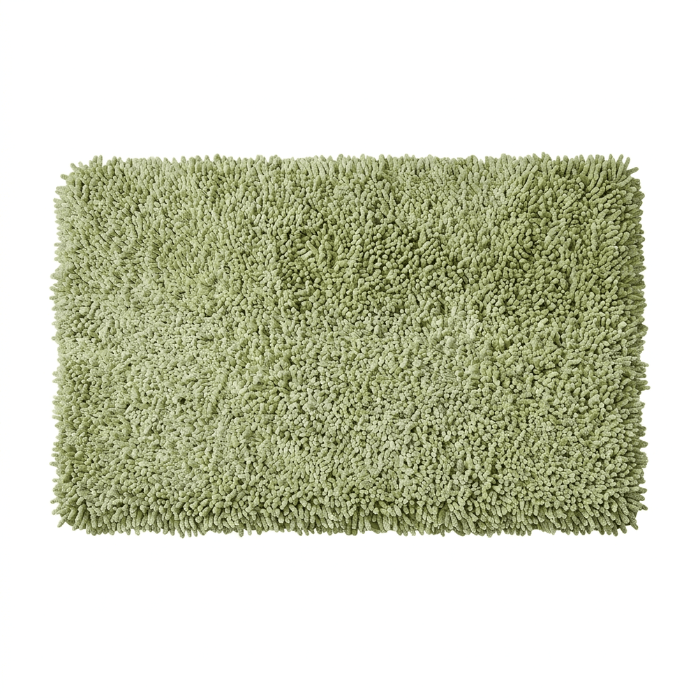 Spirella Green Microfiber Bath Mat 55x65 cm