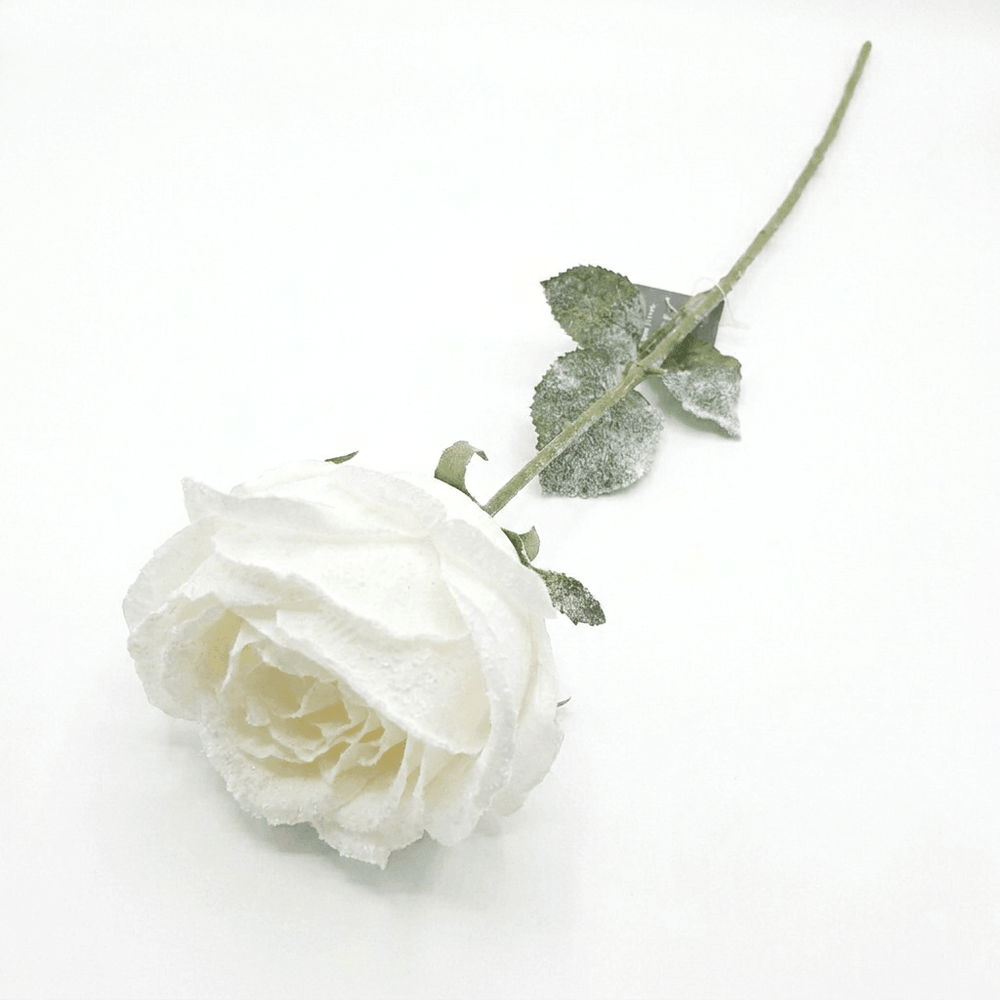 Mica Preserved White Rose Stem