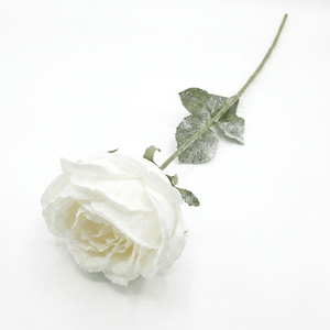 Mica Preserved White Rose Stem
