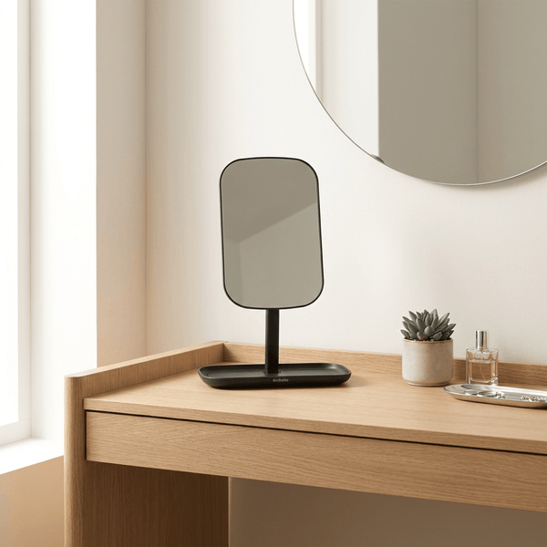 Brabantia ReNew Mirror with Storage Tray - Grey