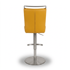 Modern Yellow Swivel Bar Chair