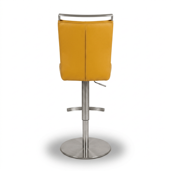 Modern Yellow Swivel Bar Chair