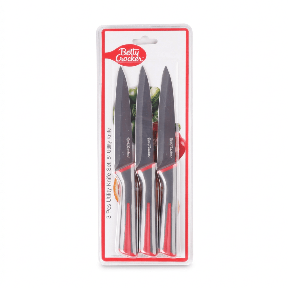 Betty Crocker 3pcs Utility Knife 12.7cm