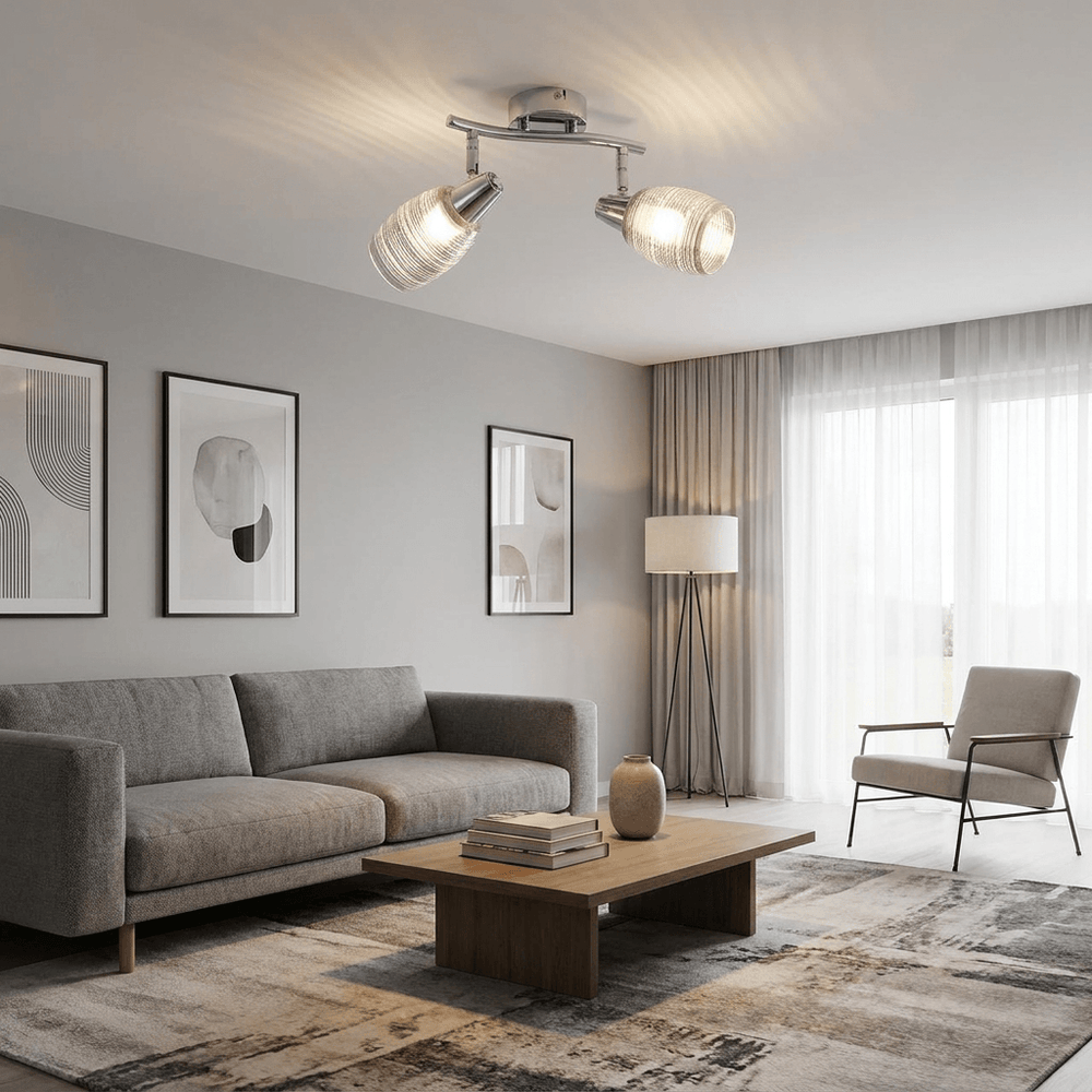 Nino Germany ORI-1 Ceiling 2-Light Chrome
