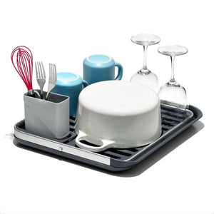 Aluminum Fold Flat Dish Rack by OXO