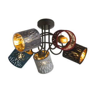 Globo Ticon Black Ceiling Light – 5 Light Sources