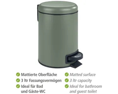 Wenko Leman 3L Turquoise Pedal Trash Bin