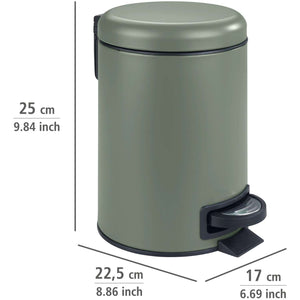 Wenko Leman 3L Turquoise Pedal Trash Bin