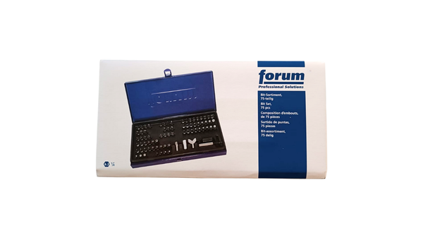 Forum bit Assortment 1/4" 75 Parts Forum Germany