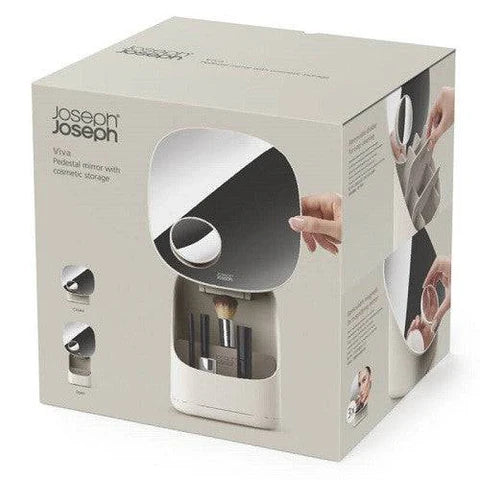Joseph Joseph Viva Pedestal Mirror with Cosmetic Organiser
