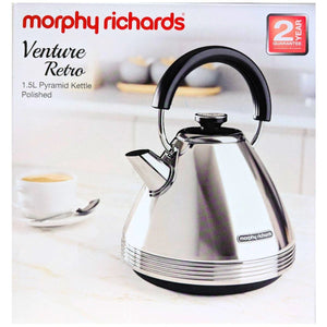 Morphy Richards Venture Pyramid Kettle - Polished -1.5L