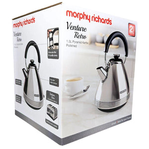 Morphy Richards Venture Pyramid Kettle - Polished -1.5L