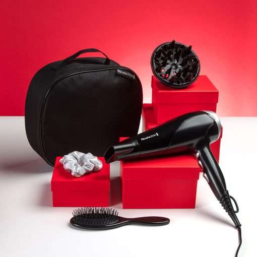 Remington Style Edition Hair Dryer Gift Set – 2200W Styling Kit with Accessories